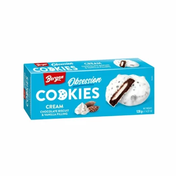 Bergen Cookies & Cream - Vanilla Flavoured Filling Keksz Box [128g] 