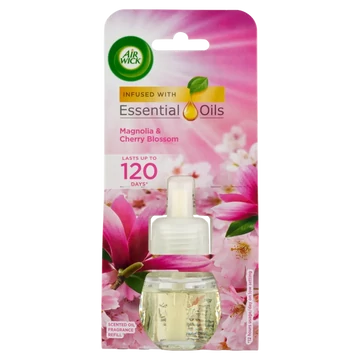 Air Wick Magnólia és Cseresznyevirág elektromos utántöltő légfrissítő készülékhez 19 ml