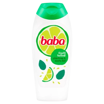 Baba frissítő tusfürdő zöldcitrom és menta illattal 400 ml