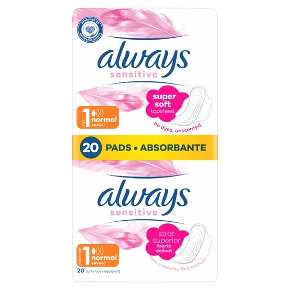 Always Platinum Normal Szárnyas Egészségügyi Betét, 20 db